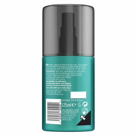 4x John Frieda Volume Lift Root Booster Blow Dry Lotion 125 ml