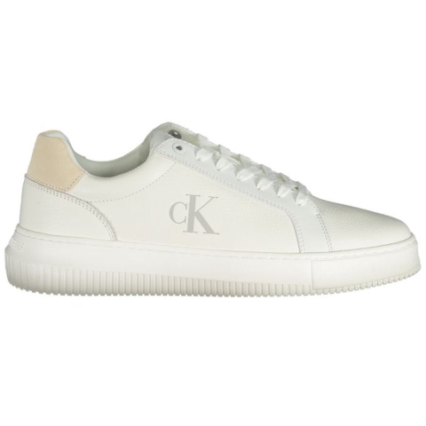 Platform Sneaker Leer Wit Kw0kw00327