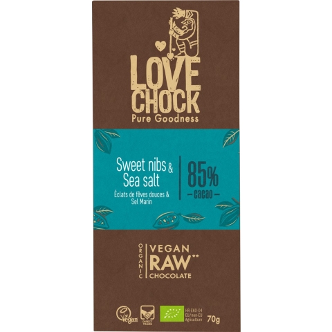 Lovechock Sweet Nibs & Sea Salt Tablet