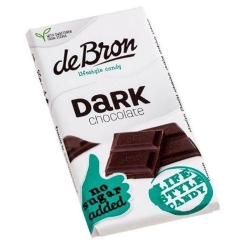 De Bron Suikervrije Tablet Dark Chocolate