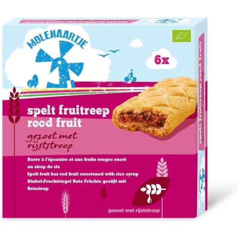 Molenaartje Spelt Fruitreep Rood Fruit