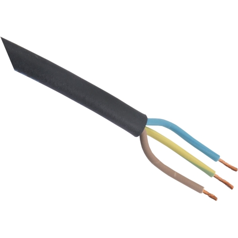 Q-Link Rubbel Kabel | Glad | 3 x 2.5 mm² | 10 m | Zwart - 03.006.68