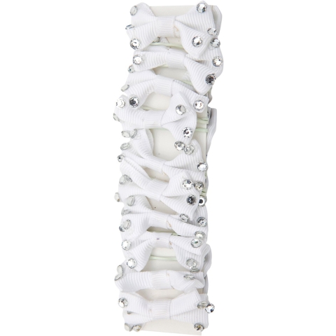 Vrouwen haarband van strass stof Red Horse