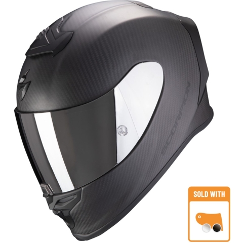 Volle motorhelm Scorpion Exo-R1 Evo Carbon Air Solid ECE 22-06