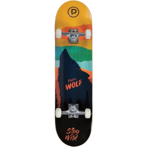 Skateboard Playlife Fierce Wolf