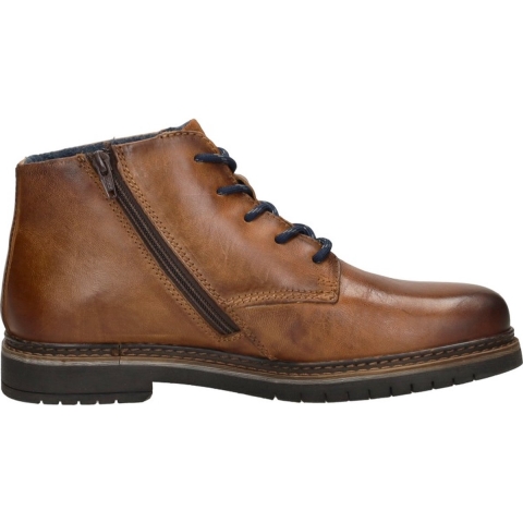 Laarzen met veters Bugatti cognac/cognac