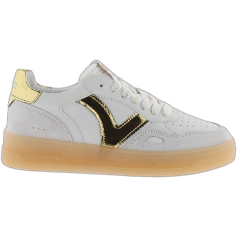 Dames sneakers met leren en suède look Victoria Seúl