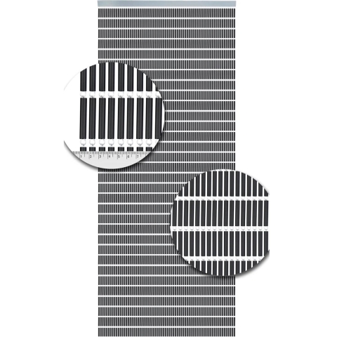 Vliegengordijnenexpert Vliegengordijn hulzen antraciet 90 x 210 cm in het kozijn