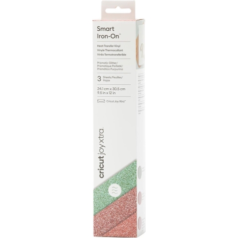 Cricut Smart Iron-On Joy Xtra Folieset Snijbreedte 30.5 cm Koraal, Munt, Rood-goud