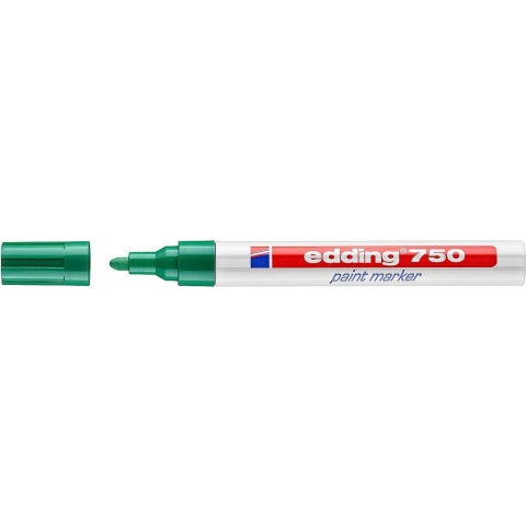 Edding Lakmarker | groen | streepbreedte 2-4 mm ronde punt | 10 stuks - 4-750004 4-750004