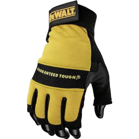 DeWalt DPG23 Vingerloze Performance Handschoen | Synthetisch Leer - DPG23LEU