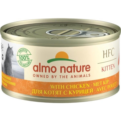 Almo Nature Natvoer voor Kittens - HFC Kitten - Kip 24 x 70g