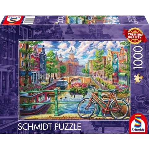 Amsterdamse Grachten - 1000 stukjes - Puzzel