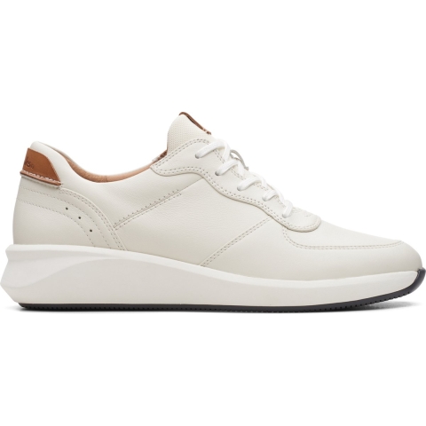 Un Rio Sprint Witte Combinatie Leren Sneakers