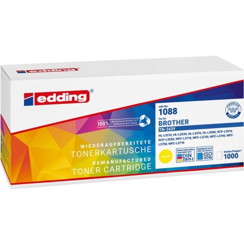 Edding Toner vervangt Brother TN-243 Compatibel Geel 1000 bladzijden EDD-1088 18-1088
