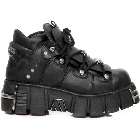 New Rock Unisex veganistisch lederen gotische laarzen - M-106-VS1