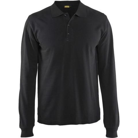 Blåkläder Poloshirt lange mouw 33881050 | Zwart | Maat XL - 7330509482247