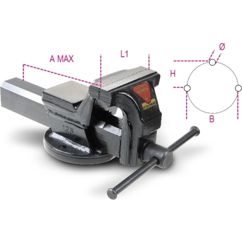 Beta Parallel bankschroeven 1599F 125 - 015990125