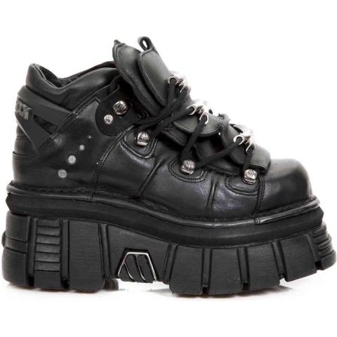 NEW ROCK 106-S29 TORENSCHOENEN metalen zwart lederen biker punk gotische laarzen