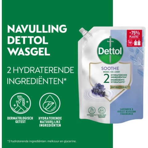 3x Dettol Refill Handzeep Relaxing Lavender 500 ml