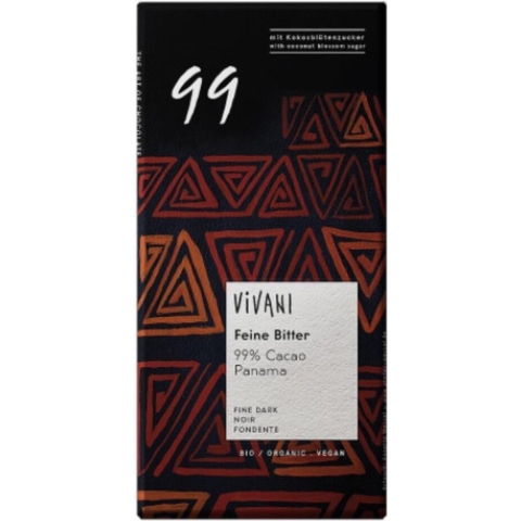 Vivani Chocoladereep Puur 99% Cacao