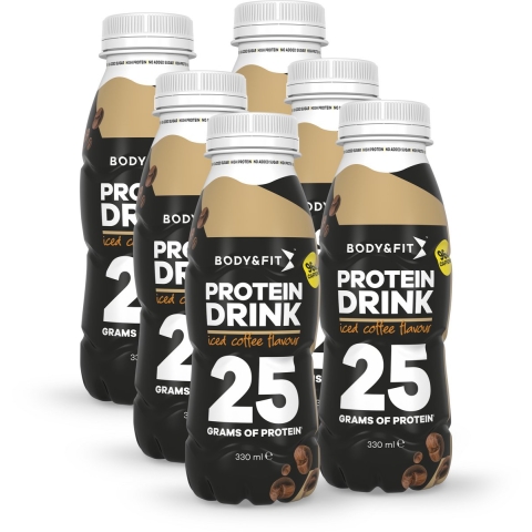 Body&Fit High Protein Drink Iced Coffee 6 x 330 ml