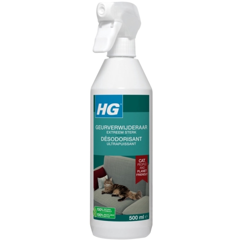 HG Pet Range Geurverwijderaar Sterk Kat 500 ml