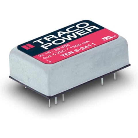 TracoPower TEN 8-2423 DC/DC-converter, print 24 V/DC 15 V/DC, -15 V/DC 265 mA 8 W Aantal uitgangen: 2 x Inhoud 1 stuk(s)
