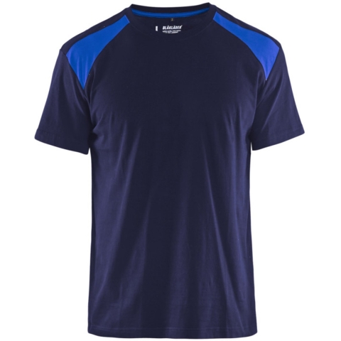 Blåkläder T-Shirt bicolour 33791042 | Marineblauw/Korenblauw | Maat XS - 7330509604298