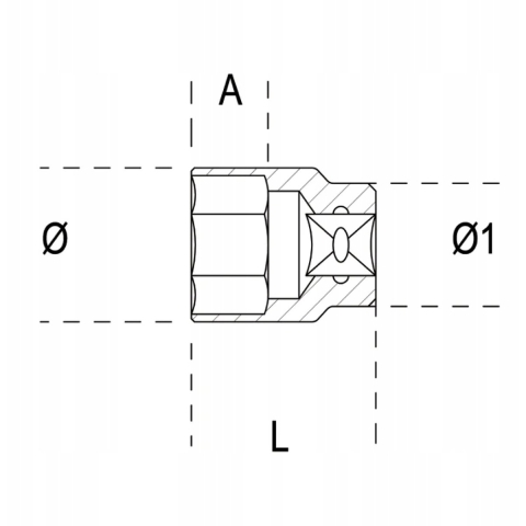 Beta Dopsleutels zeskant 928AS 1.1/8 - 009280206