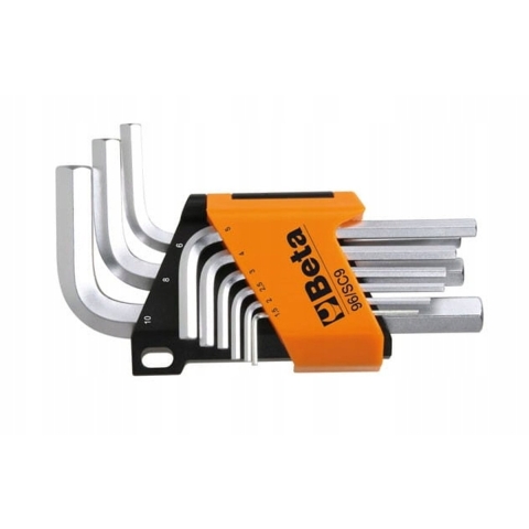 Beta 9-delig set haakse zeskant stiftsleutels, verchroomd 96C-AS/SC9 - 000961753
