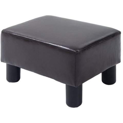 4goodz Hocker met kunstleer design koffie 833-666v71
