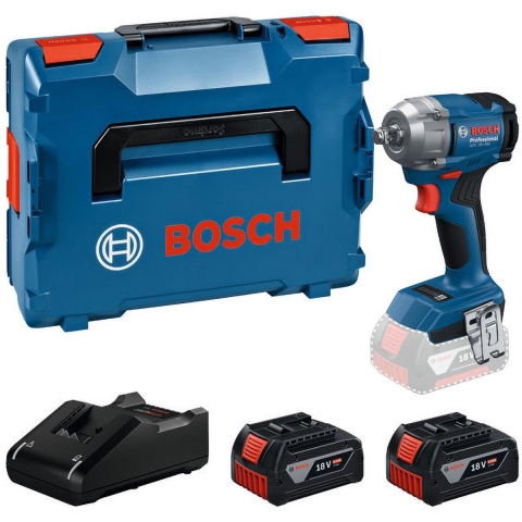 Bosch Blauw GDS 18V-350 Accu Slagmoeraanzetter | 350 Nm | Incl. accu's en lader - 06019M5022