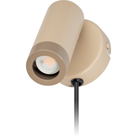 ETH Miller - wandlamp met schakelaar - Ø 8 x 12 cm - zand