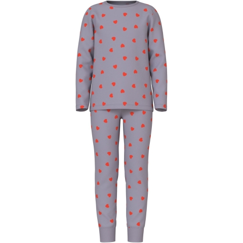 Name It Pyjama set - Noos - Lavender Grijs - Name It - 7-8 jaar (122-128) - Pyjama - Tweedelig