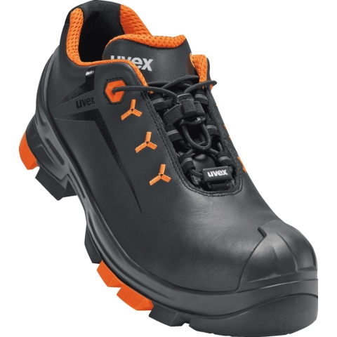 uvex 2 6502245 Veiligheidsschoenen S3 Schoenmaat (EU): 45 Zwart, Oranje 1 paar