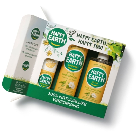 Happy Earth 100% Natuurlijk Giftset Jasmine Ho Wood 3 stuks