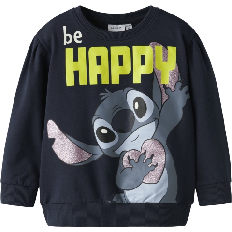 Name It Sweatshirt - NmfDidi - Stitch - Navy Blazer - Name It - 2 jaar (92) - Sweatshirt