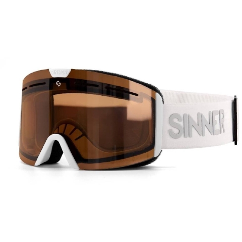 Sinner ARC TRANS+ lens skibril mat wit/oranje