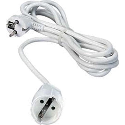 AS Schwabe 51011 Stroom Verlengkabel 16 A Wit 10.00 m H05VV-F 3G 1,5 mm²