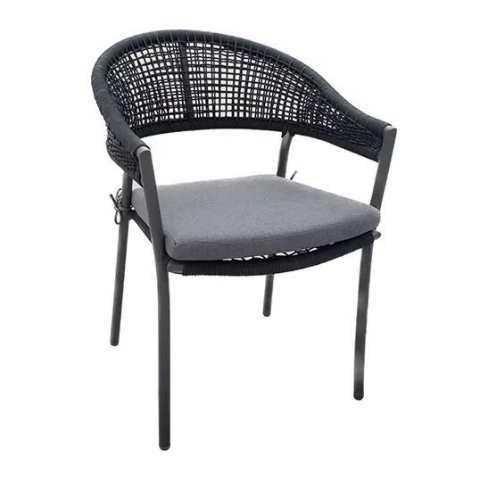 Vitaro Dining Tuinstoel Antraciet Buitengewoon de Boet - Buitengewoon de boet