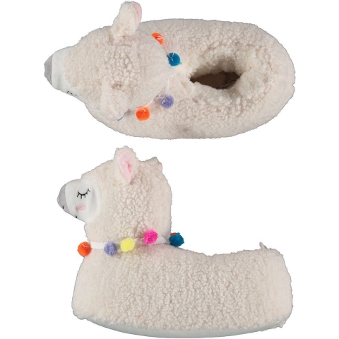 Kinder dieren pantoffels/sloffen alpaca beige maat 31-32 31/32 -