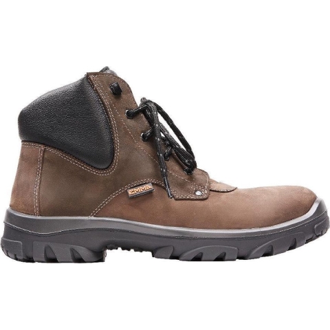 EMMA Werkschoen Zandvoort Hoog S3 Leer Gevoerd | Bruin (D) | Maat 48 - 11.148.112.12