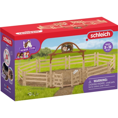 Schleich Horse Club - Behuizing met poort 42434 - Schleich - OneSize - Speelgoeddieren
