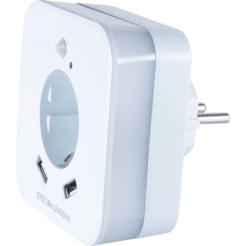 InnTec SLED02 LED-nachtlamp met bewegingsmelder LED Warmwit Wit