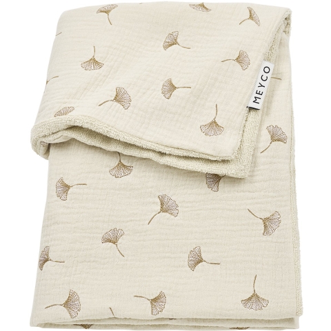 Deken Ledikant Meyco Pre Washed Hydrofiel Gingko Soft Sand