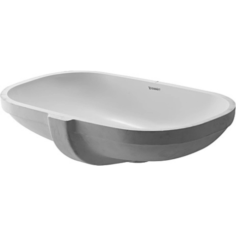 Duravit D-Code - Onderbouwwastafel 49x29cm - 2 kraangaten - Wit