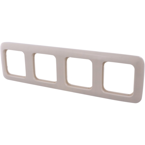 Busch-Jaeger SI Afdekraam | Inbouw | 4-voudig | Crème - 66.000.24