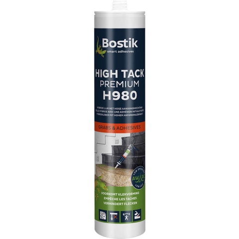 Bostik H980 High Tack Premium | 290 ml | Zwart (12 stuks) - 30614679