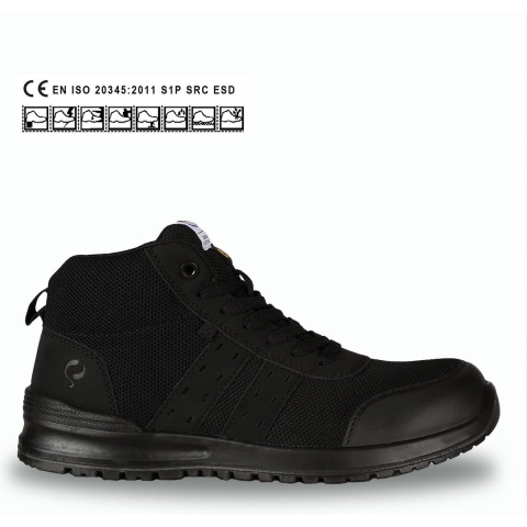 Quick Werkschoen Sprint Dark Hoog QS0562 S1P | Zwart | Maat 42 - 8718591551123